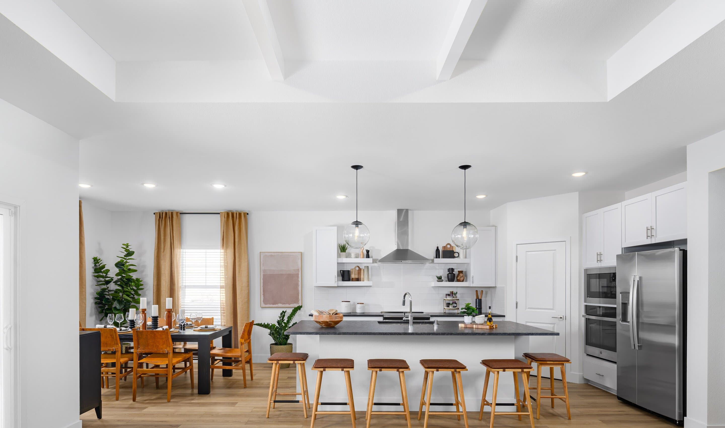 Great room overlooking kitchen