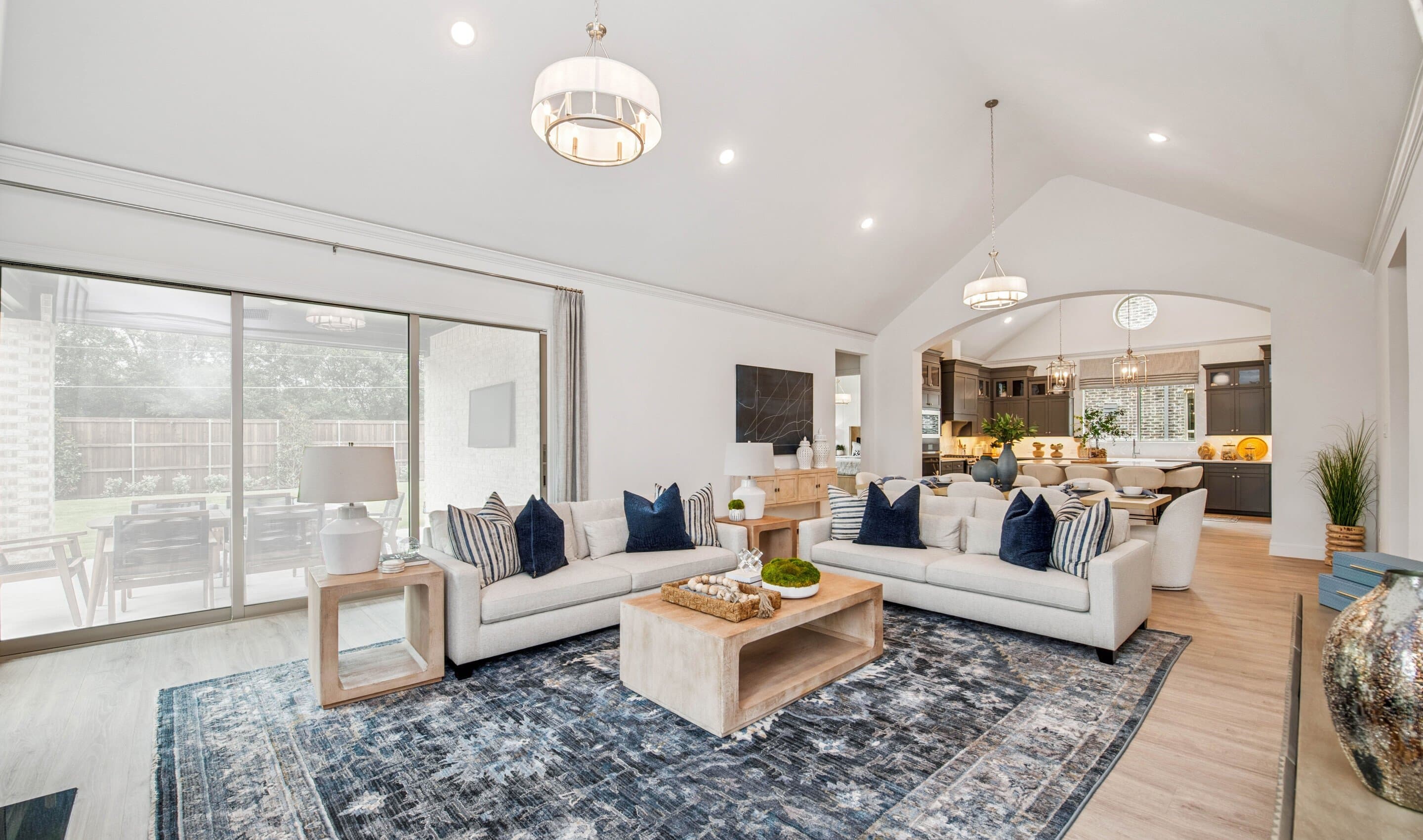 Great room with optional 12' multi-slide door to covered patio