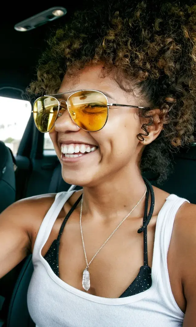 Friends Driving in a Car