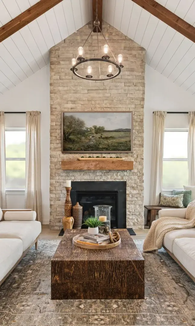St. Augustine Meadows Frankfurt great room Farmhouse Palette 5 Level