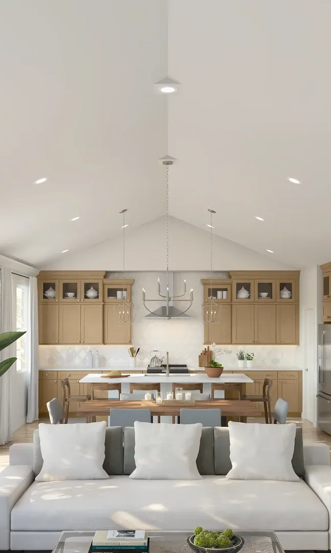 Luna Bella at Plumas Lake Faro Great Room Ceiling Classic Palette 5 Level 1 Modern Classic