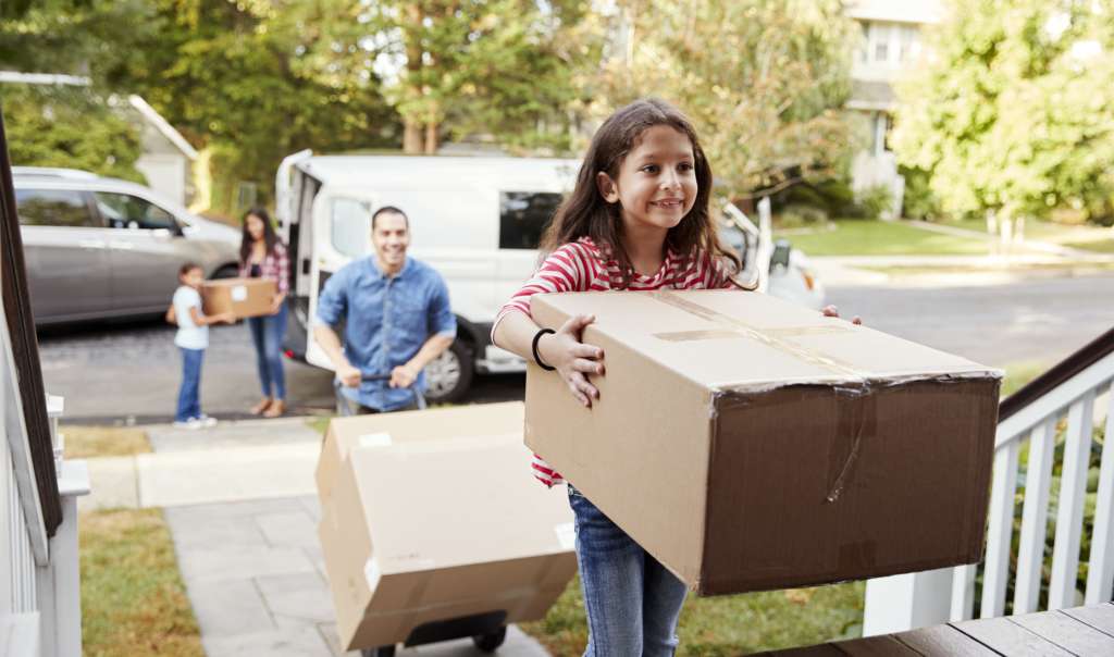 Family Moving into New Home in Maryland