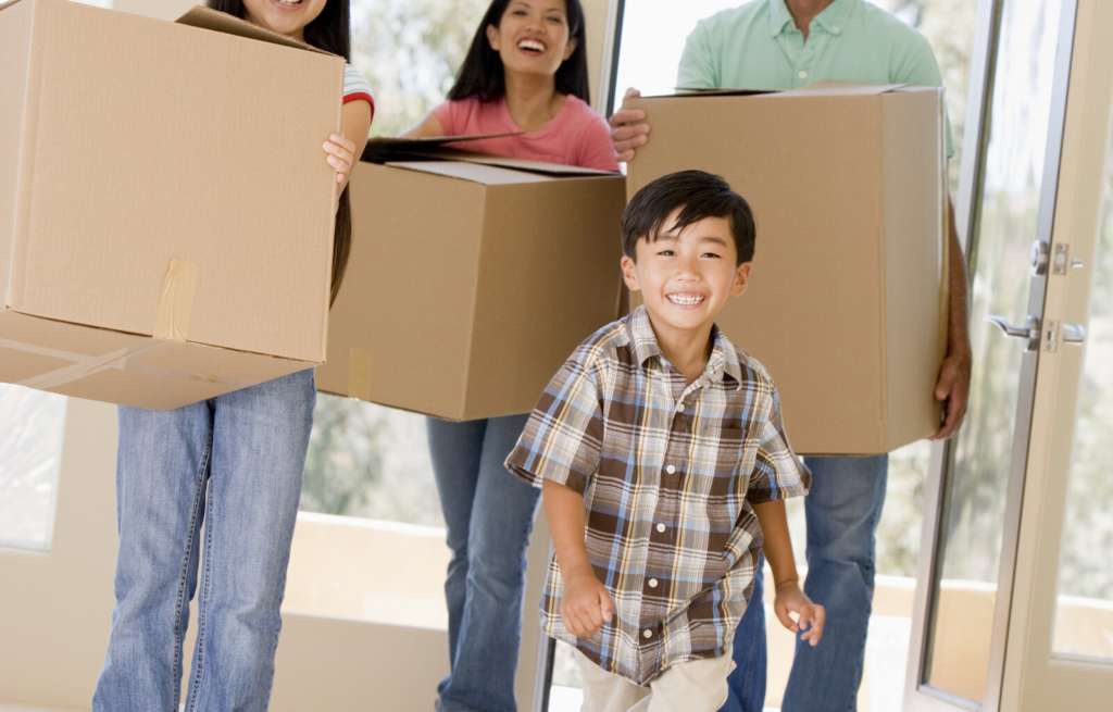 Family Moving into New Construction Home in Arizona